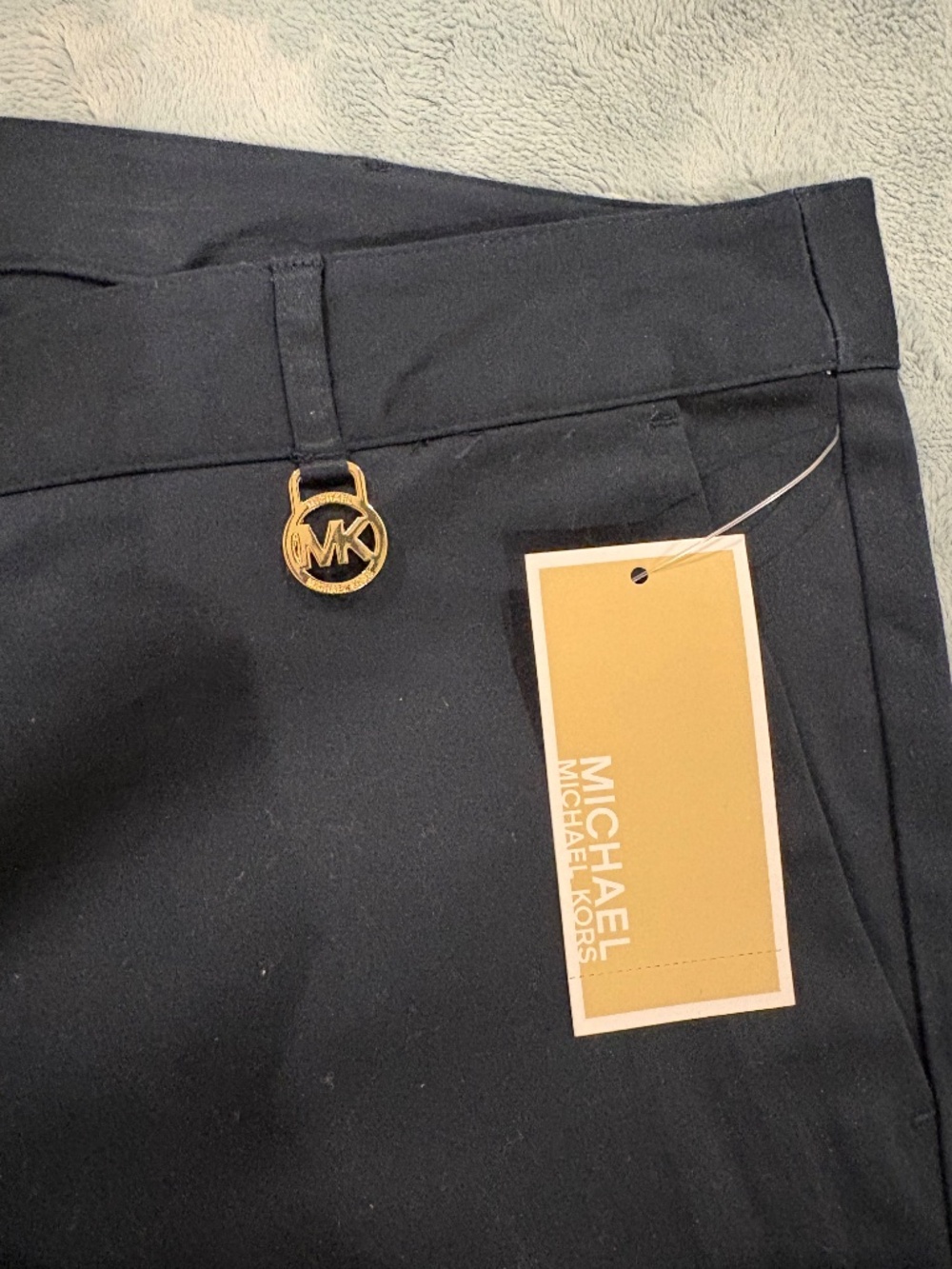 MICHAEL KORS "Basics" Tapered Legs Canvas Pants - Picture 4 of 5